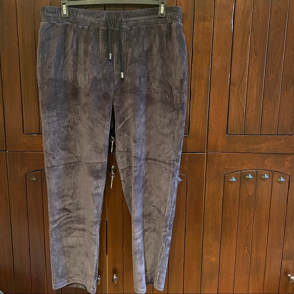 Velvet jogger pants